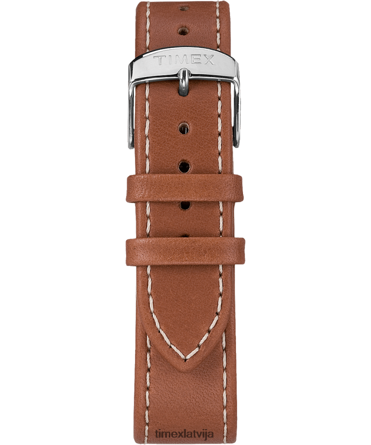 pulksteņi | Timex vīriešiem Waterbury klasisks 40mm ādas siksnas pulkstenis nerūsējošais tērauds/iedegums/krēms 402PZN221