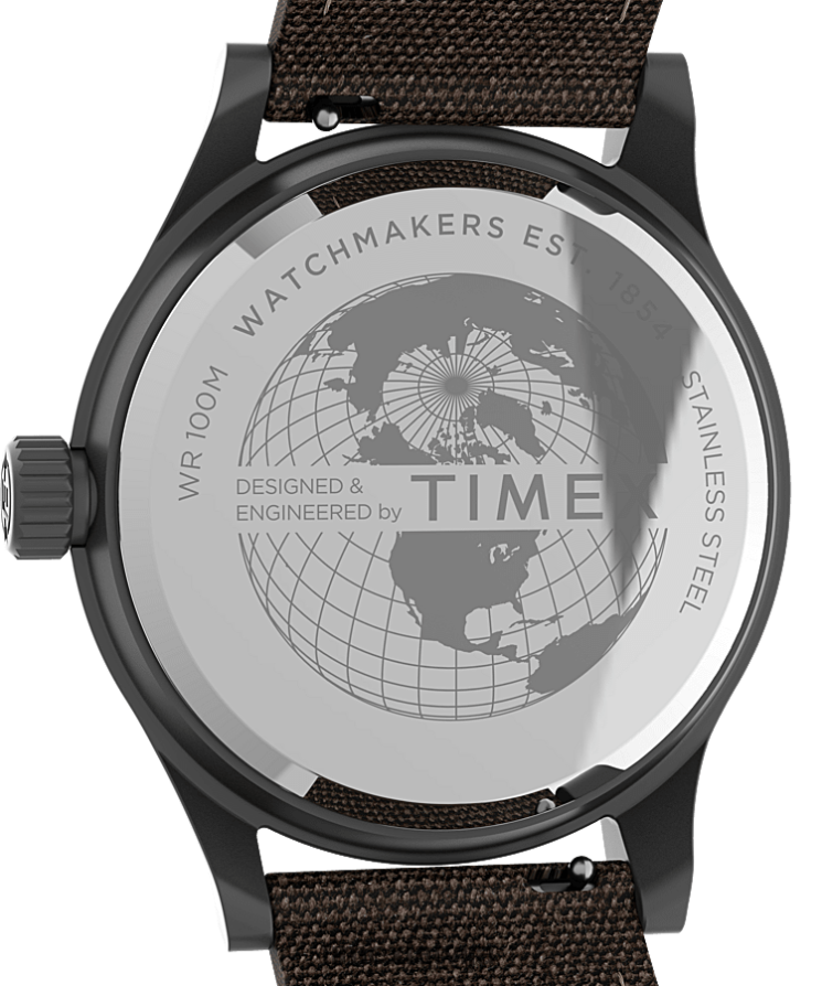 pulksteņi | Timex vīriešiem expedition north Sierra 40mm auduma siksnas pulkstenis nerūsējošais tērauds/brūns 402PZN239