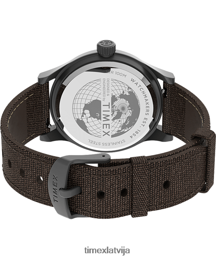 pulksteņi | Timex vīriešiem expedition north Sierra 40mm auduma siksnas pulkstenis nerūsējošais tērauds/brūns 402PZN239
