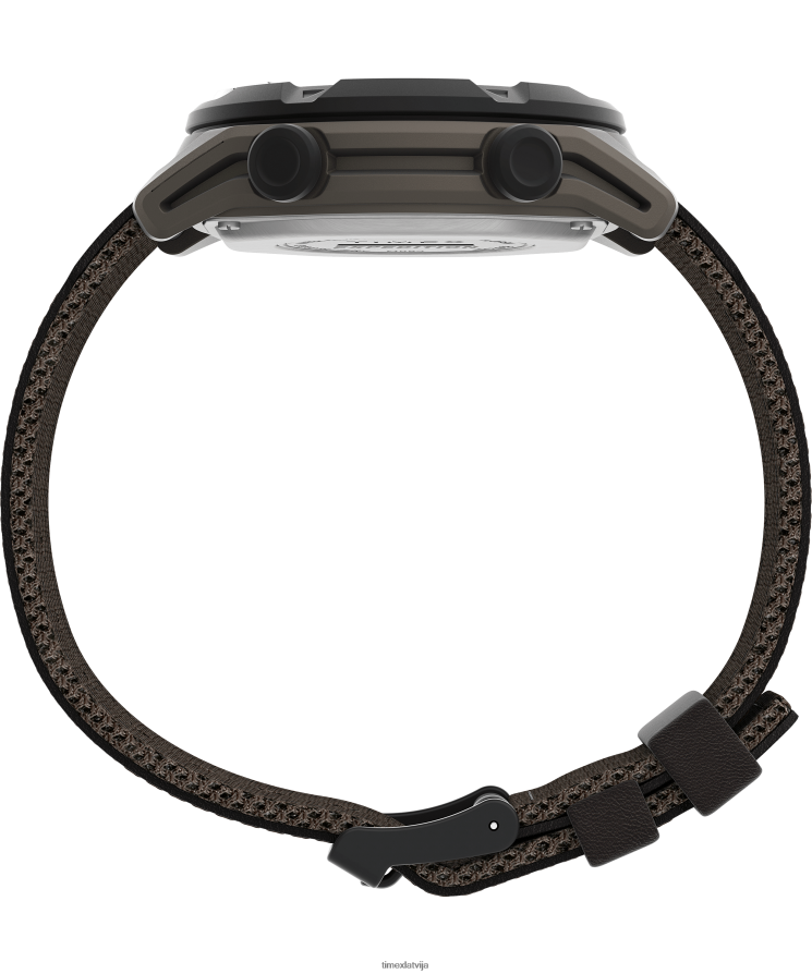 pulksteņi | Timex vīriešiem ekspedīcijas trailblazer+ 43mm jaukta materiāla siksnas pulkstenis brūns/sarkans 402PZN241