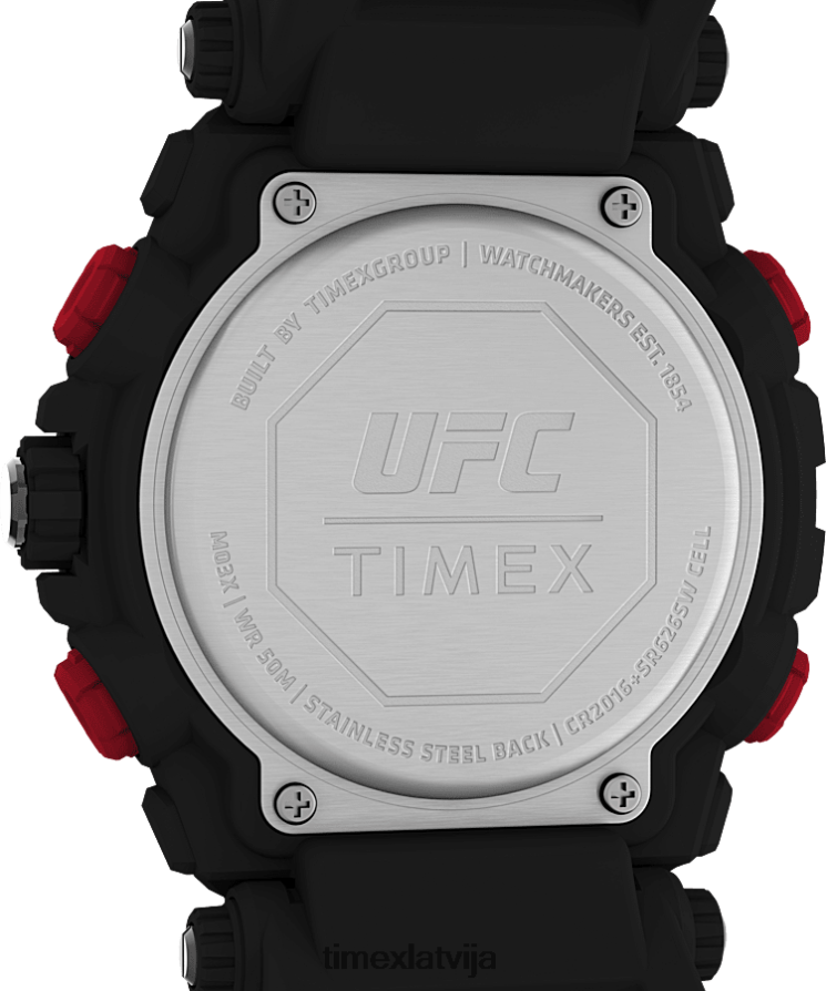 pulksteņi | Timex vīriešiem ufc trieciena 50mm sveķu siksniņas pulkstenis melns 402PZN252